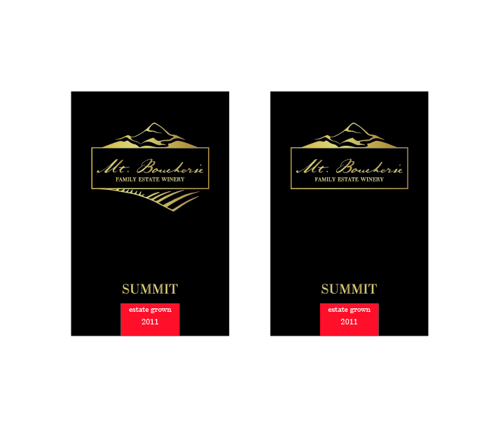 Packaging Design by llillamys for Mt. Boucherie | Design #16453305