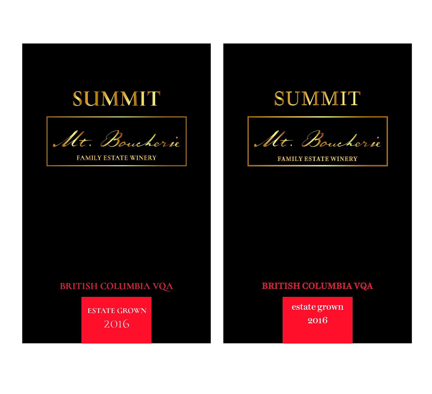 Packaging Design by llillamys for Mt. Boucherie | Design #16475086