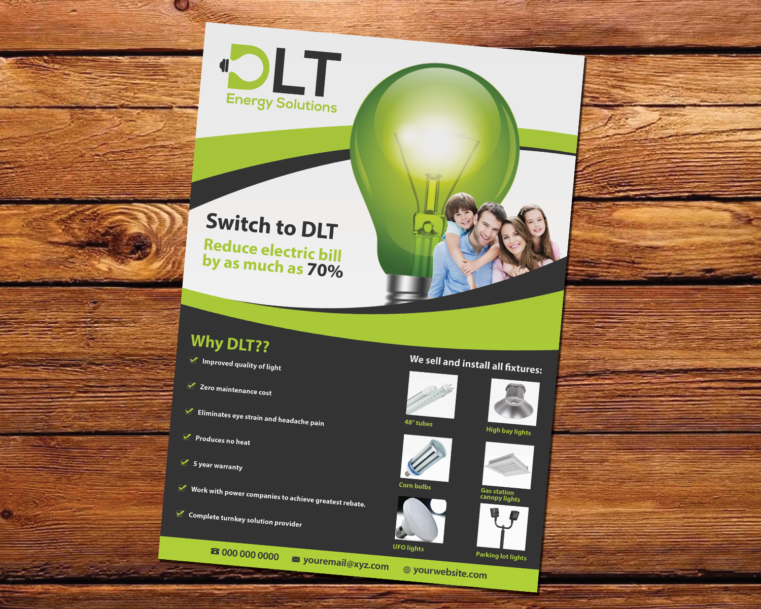 Diseño de Flyer por Riz' para DTL Energy Solutions Inc. | Diseño #16369266