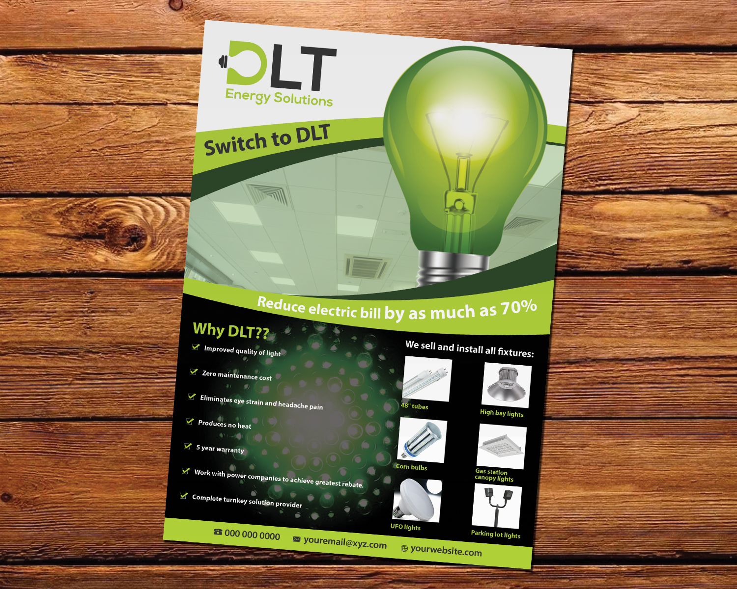 Flyer Design by Riz' for DTL Energy Solutions Inc. | Design #16371349
