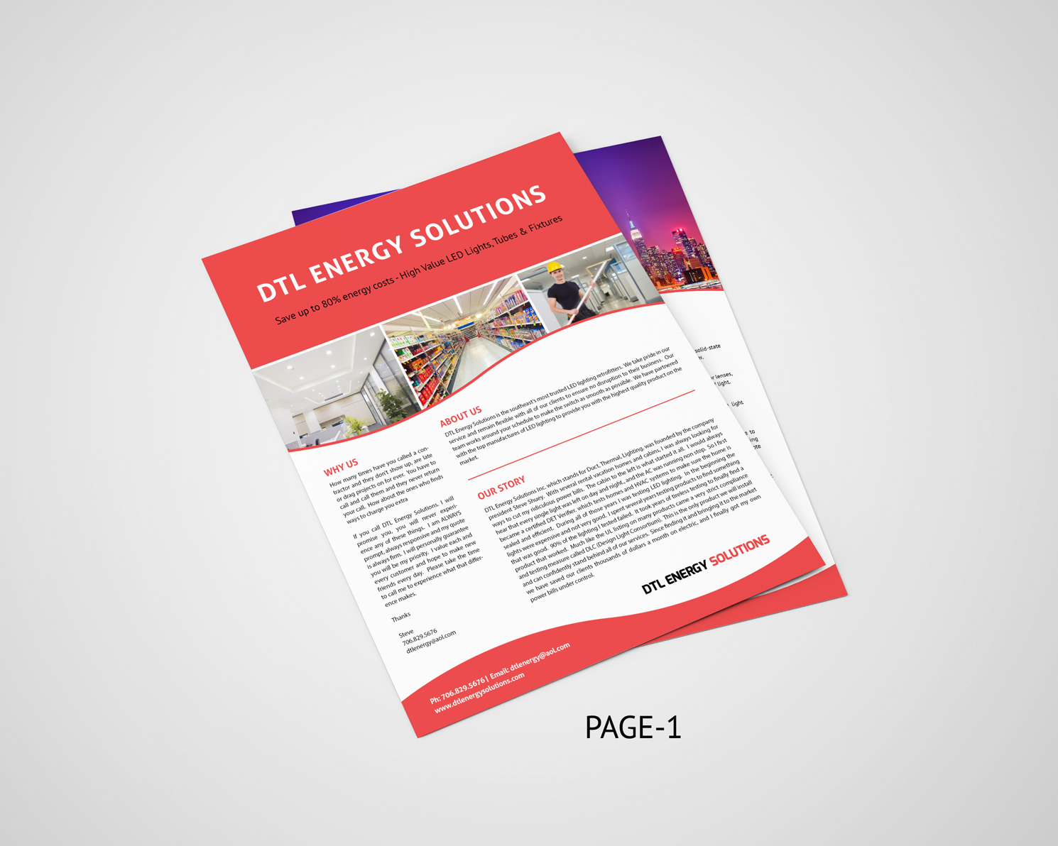 Flyer Design by iTech Graphics for DTL Energy Solutions Inc. | Design #16386539