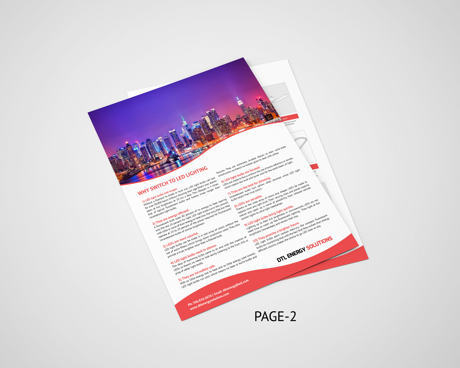 Flyer Design by iTech Graphics for DTL Energy Solutions Inc. | Design #16386542