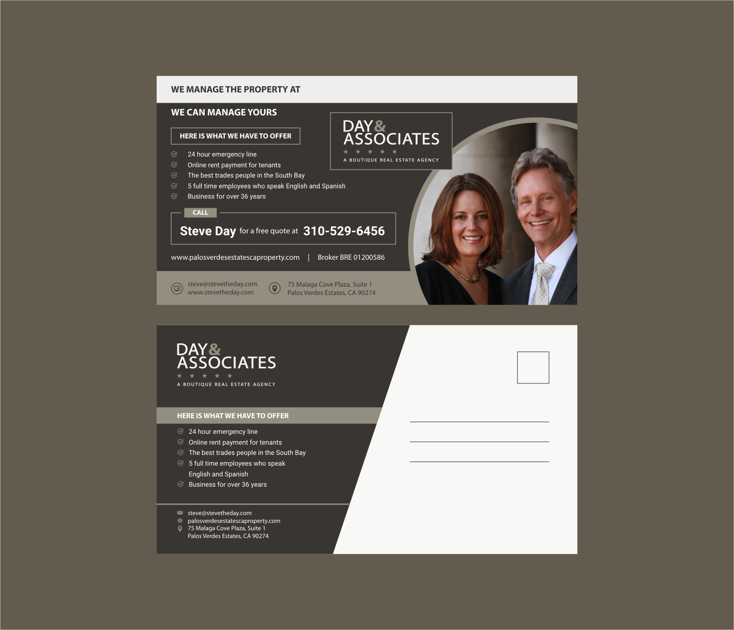 Design de Carte Postale par INDIAN_Ashok pour Day & Associates | Design #16337166