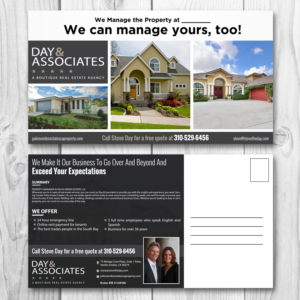 Design de Carte Postale par aspiremedia pour Day & Associates | Design : #16337161