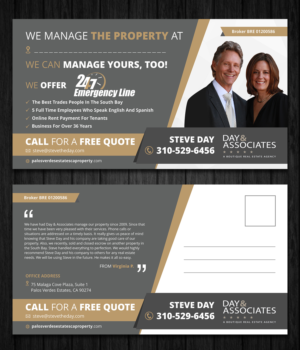 Design de Carte Postale par OwnDesign pour Day & Associates | Design : #16347568