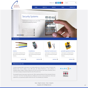 Wordpress Design by pb for Treadaway Electrical Services | Design: #2673797