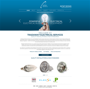 Wordpress Design by Impressive Solutions for Treadaway Electrical Services | Design: #2657725