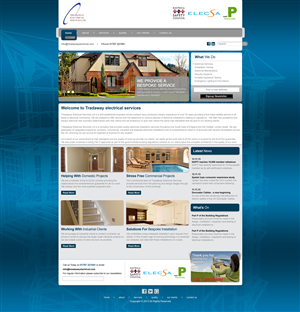 Wordpress Design by Impressive Solutions for Treadaway Electrical Services | Design: #2659422