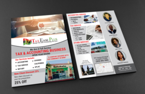 Design de Brochure par Deziners Zone pour Tax Ease Plus Accounting Services | Design : #16340105