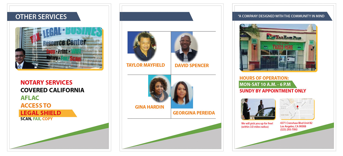 Design de Brochure par mahboob.interflow pour Tax Ease Plus Accounting Services | Design #16344216
