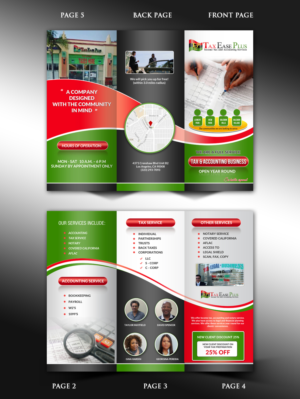 Design de Brochure par innovative earth pour Tax Ease Plus Accounting Services | Design : #16409806