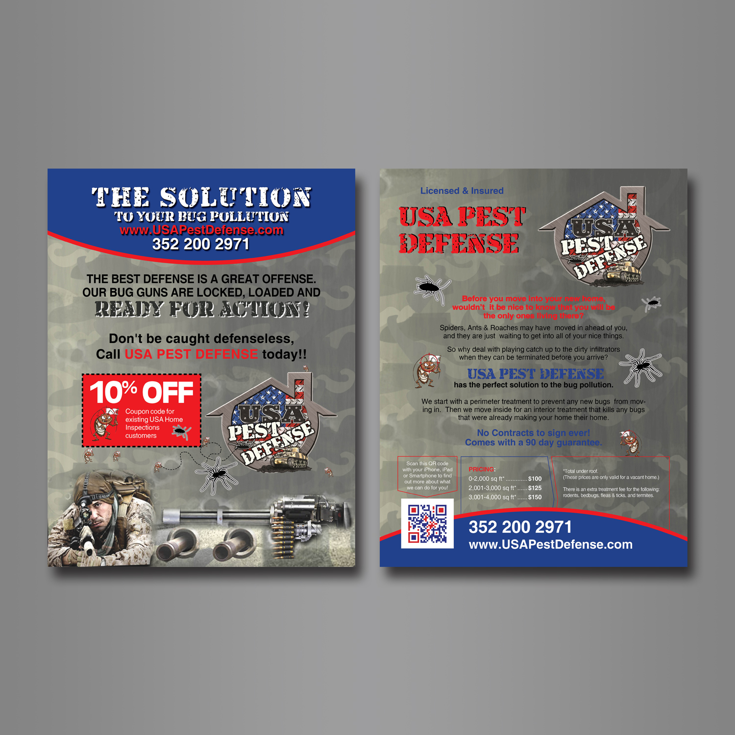 Flyer Design by kamran.gfm for USA Home Inspections | Design #16443772