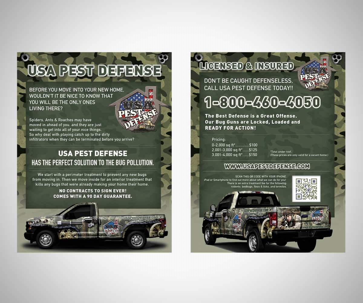 Flyer Design by neboica for USA Home Inspections | Design #16334500