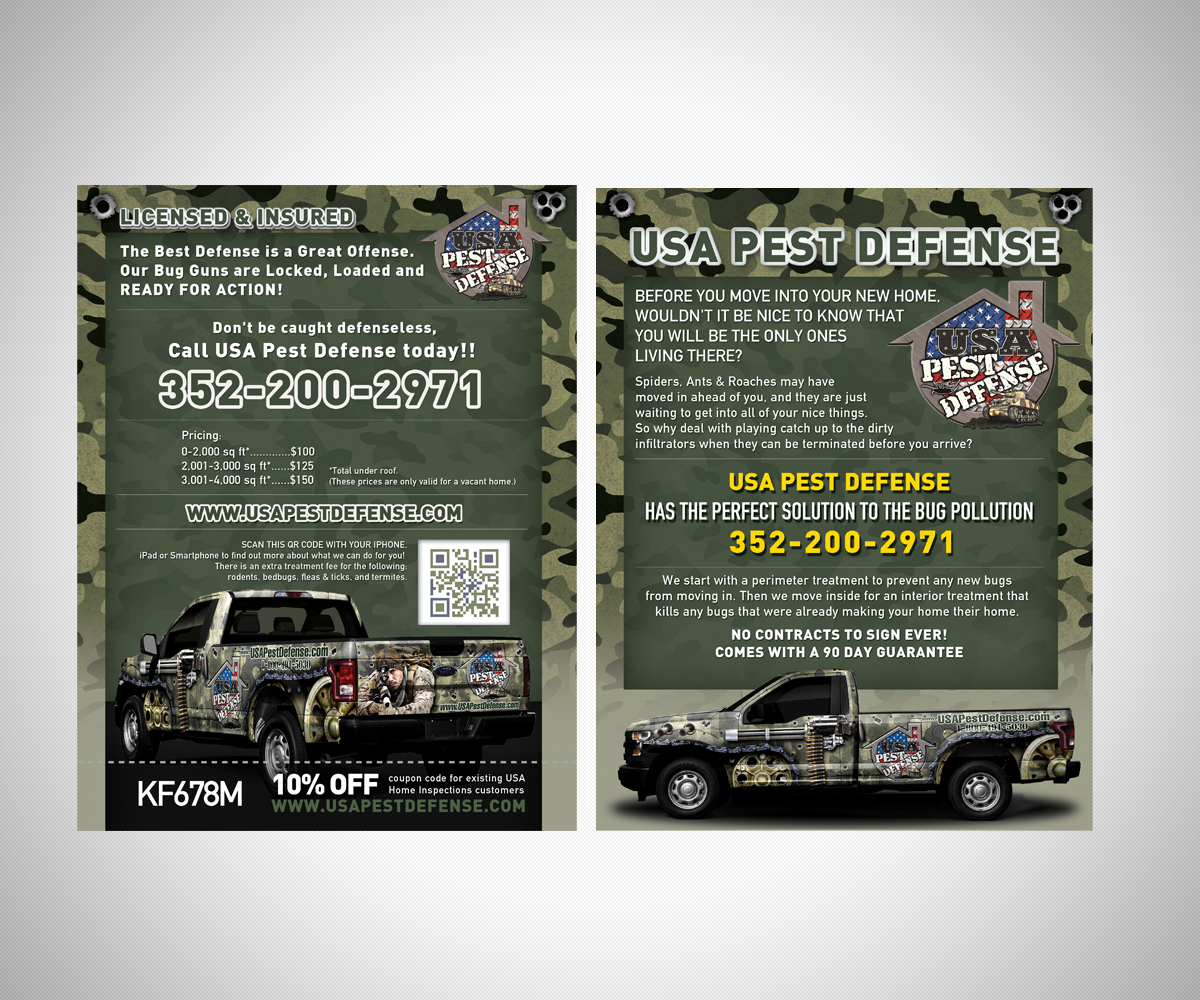 Design de Flyer par neboica pour USA Home Inspections | Design #16336279