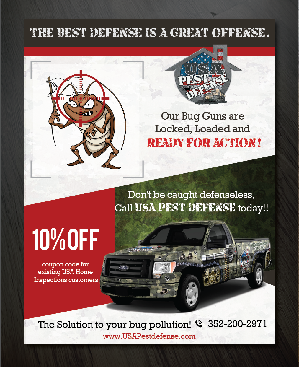 Diseño de Flyer por alex989 para USA Home Inspections | Diseño #16360453