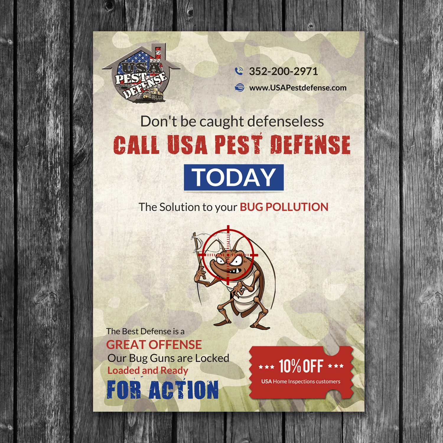 Flyer Design by creative.bugs for USA Home Inspections | Design #16360463