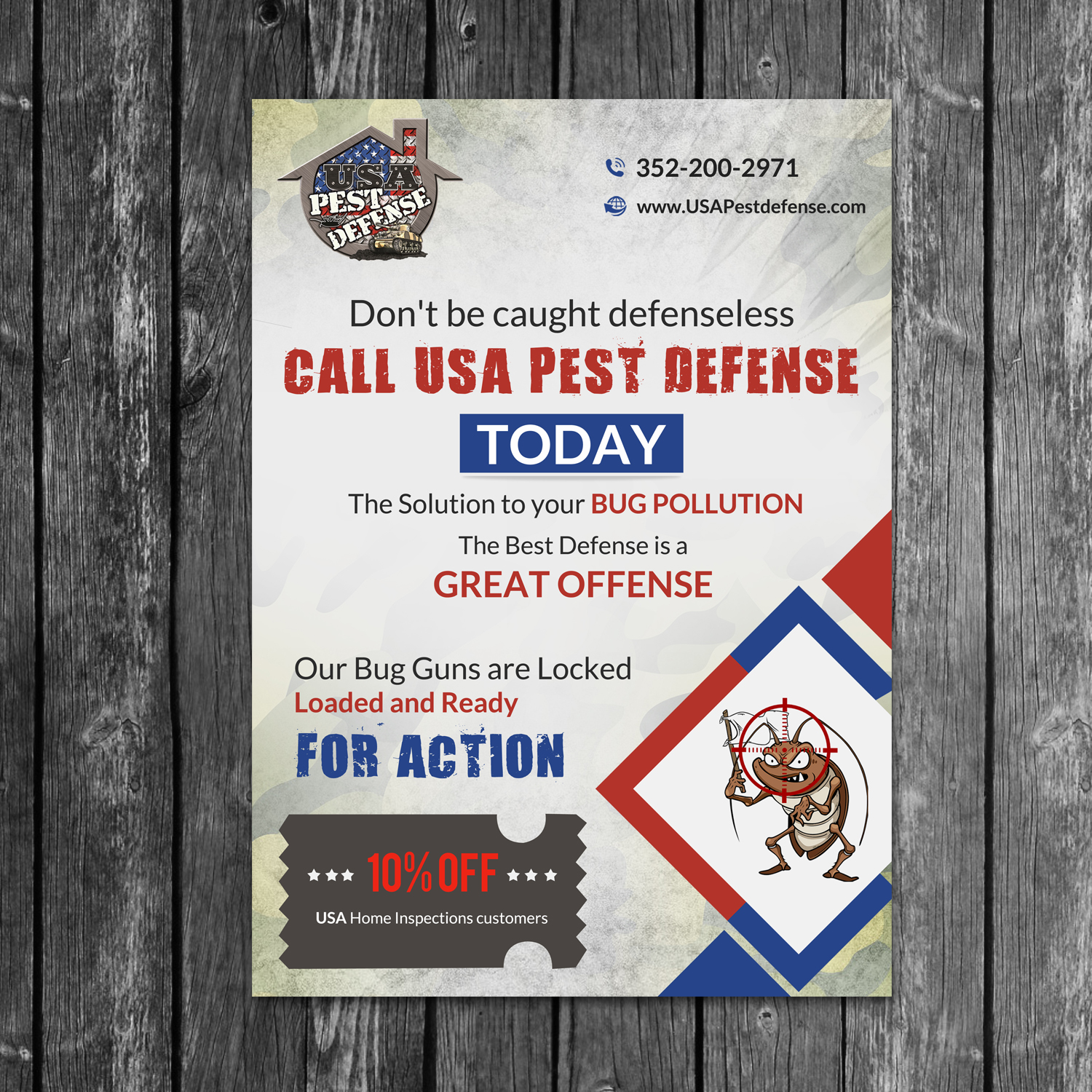 Flyer Design by creative.bugs for USA Home Inspections | Design #16360504
