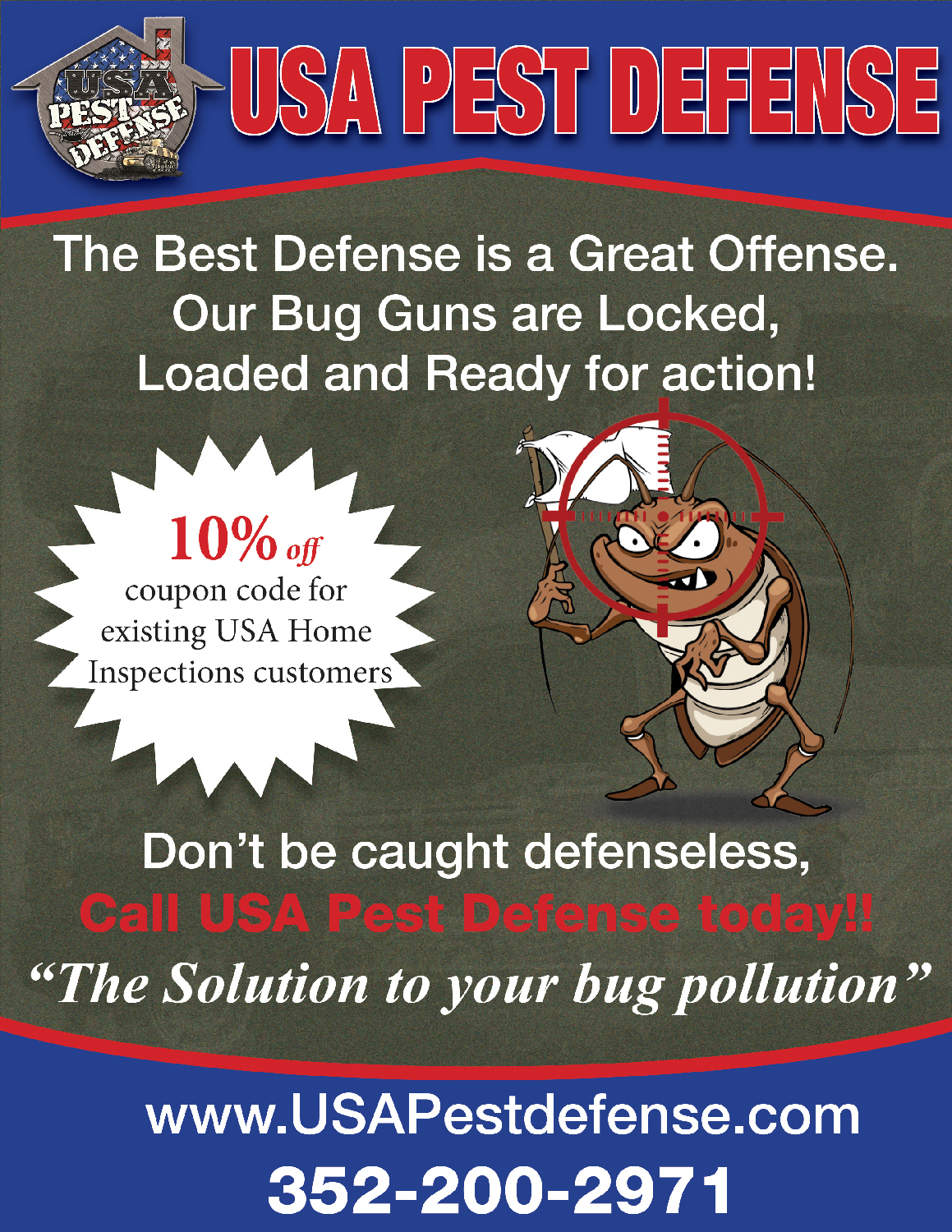 Flyer Design by dorjee for USA Home Inspections | Design #16435530