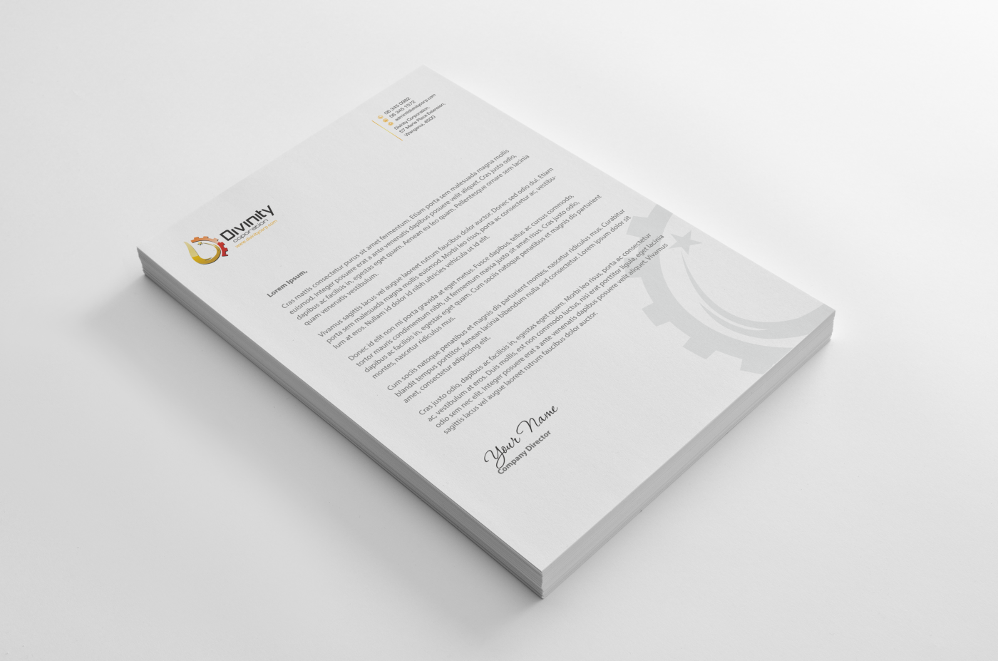 Letterhead Design by HYPdesign for this project | Design #2669606