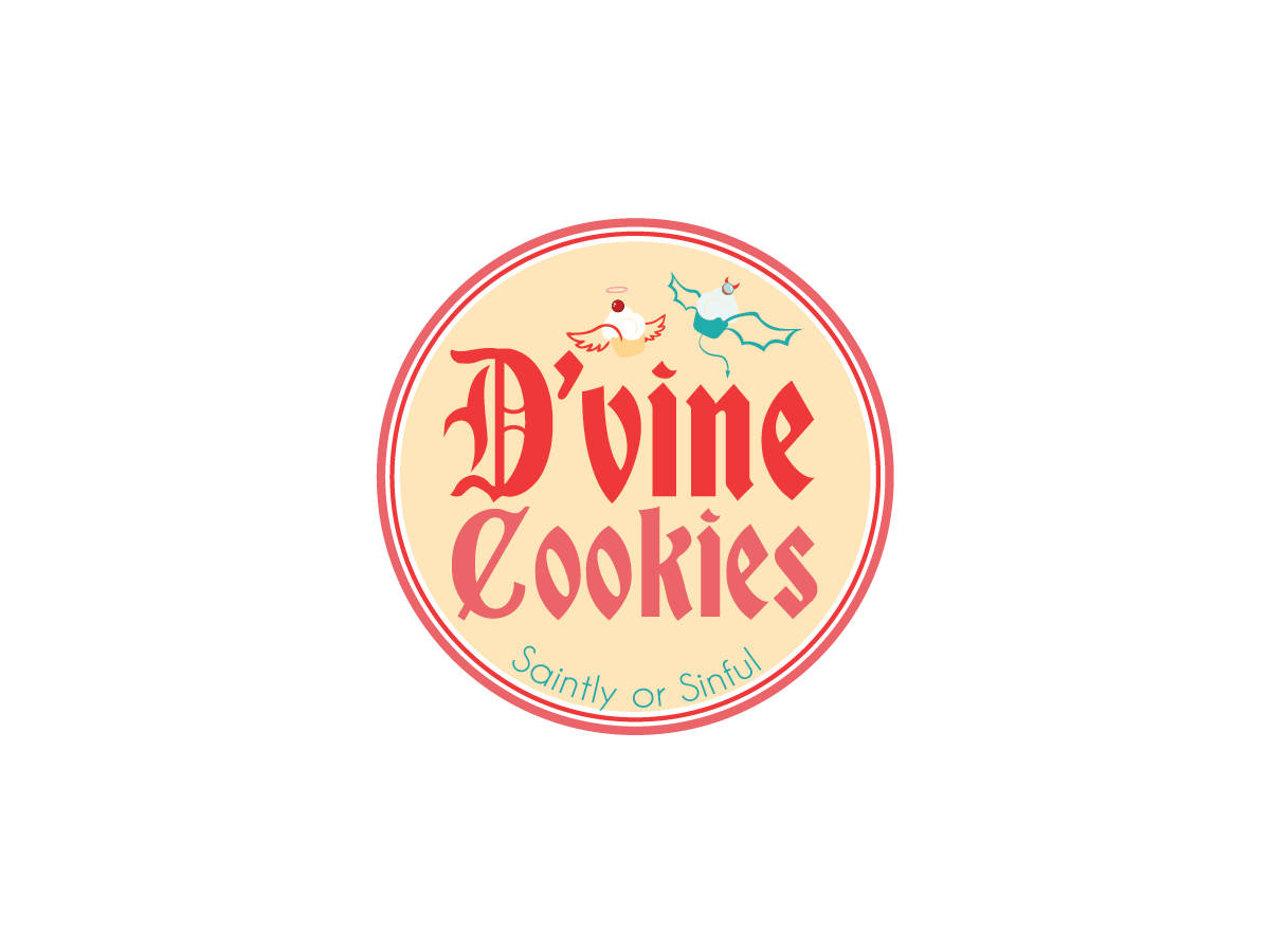 Logo Design by Matea for D'vine Cookies | Design #16367899