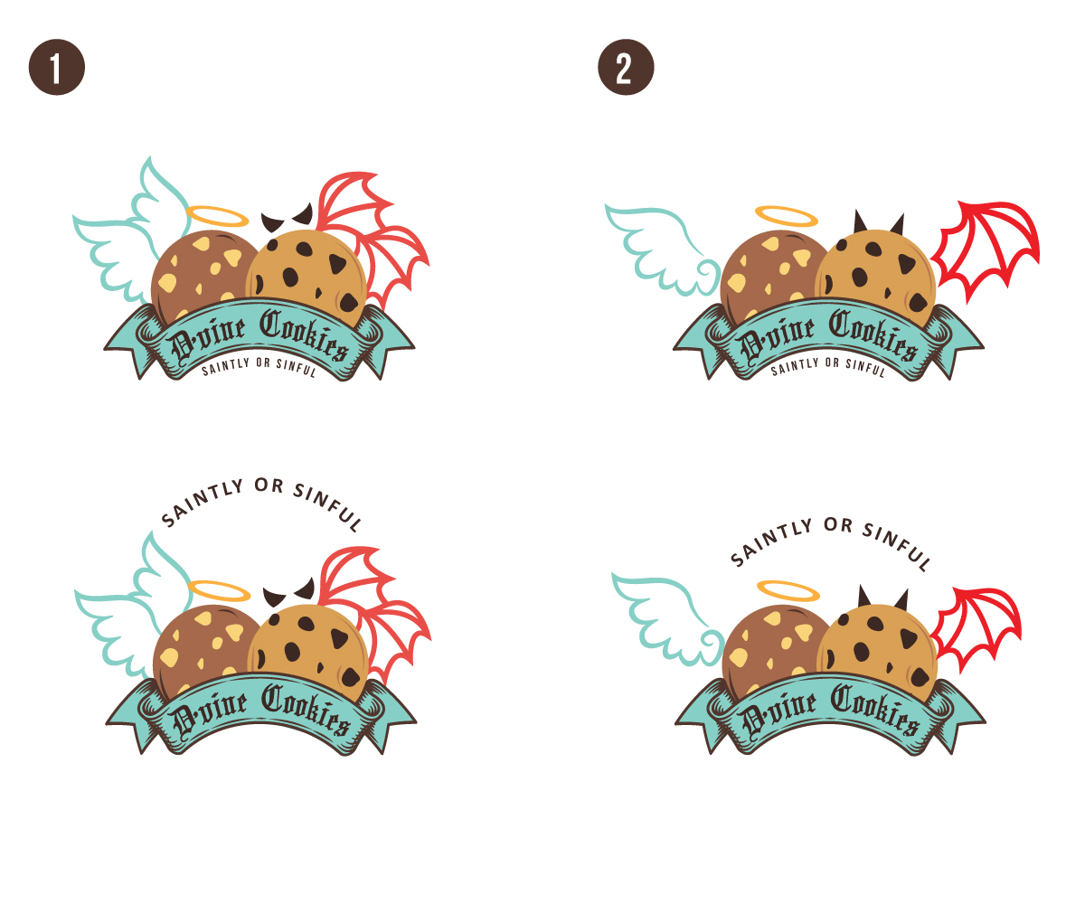 Logo Design by Anekaa for D'vine Cookies | Design #16397787