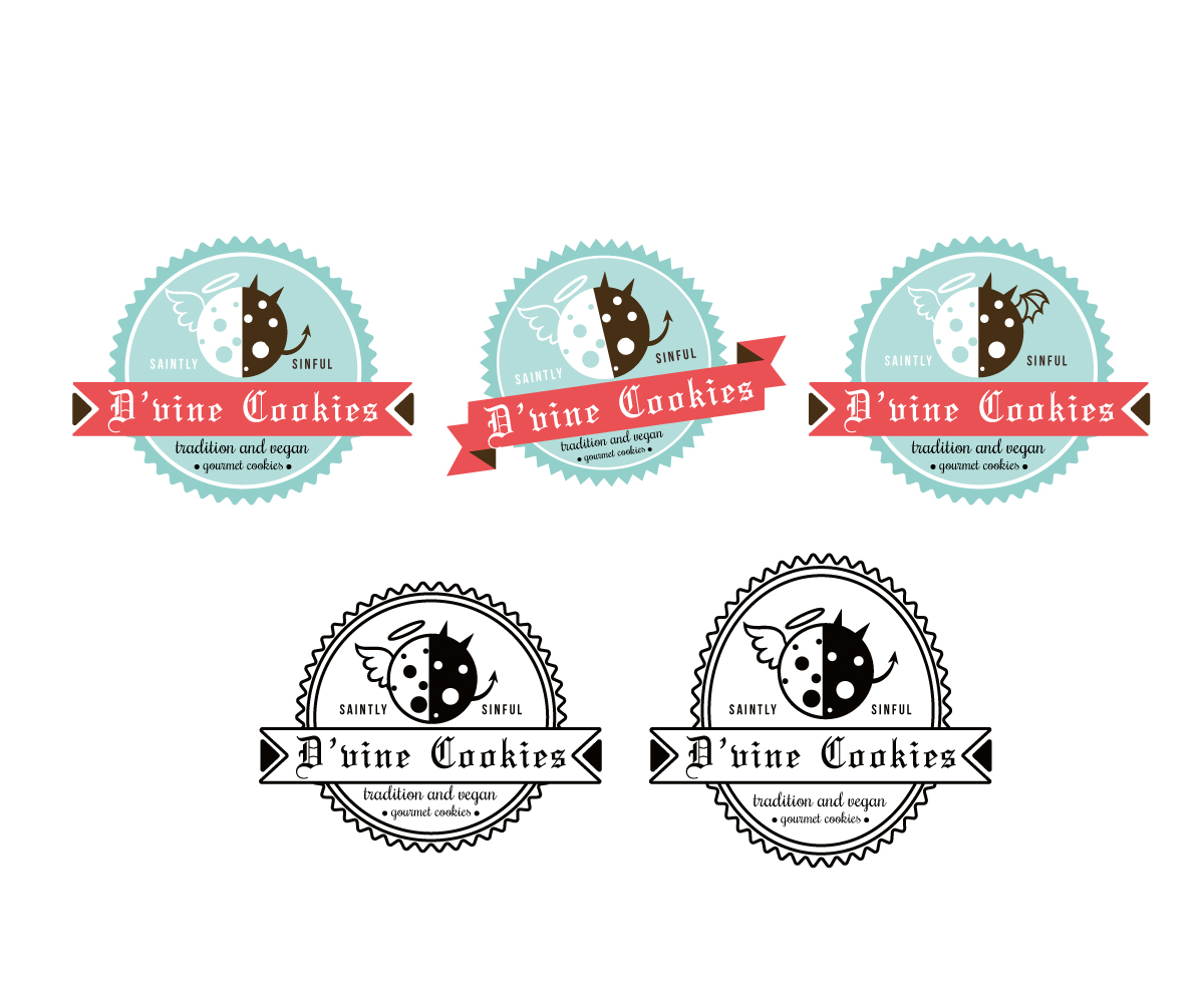 Logo Design by Anekaa for D'vine Cookies | Design #16397788