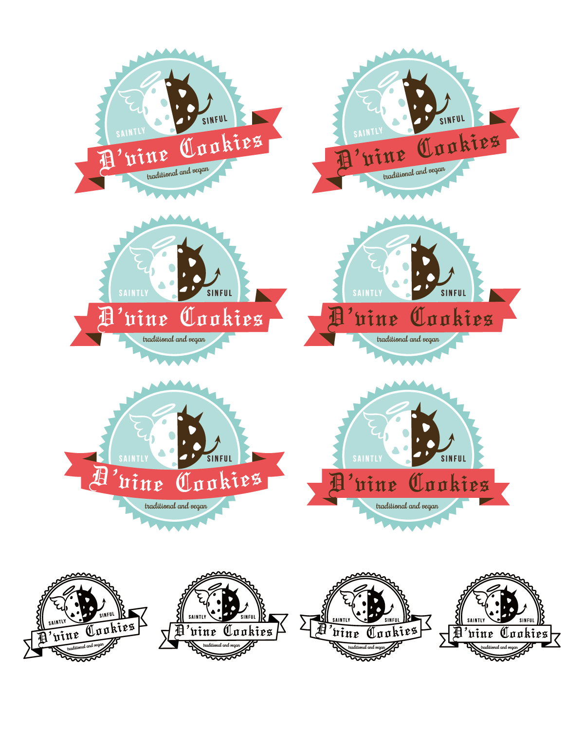 Logo Design by Anekaa for D'vine Cookies | Design #16410826