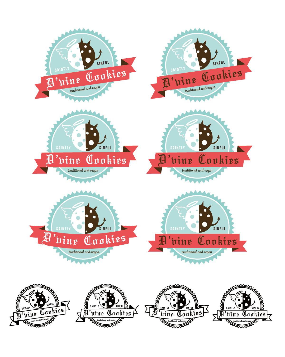 Logo Design by Anekaa for D'vine Cookies | Design #16410827