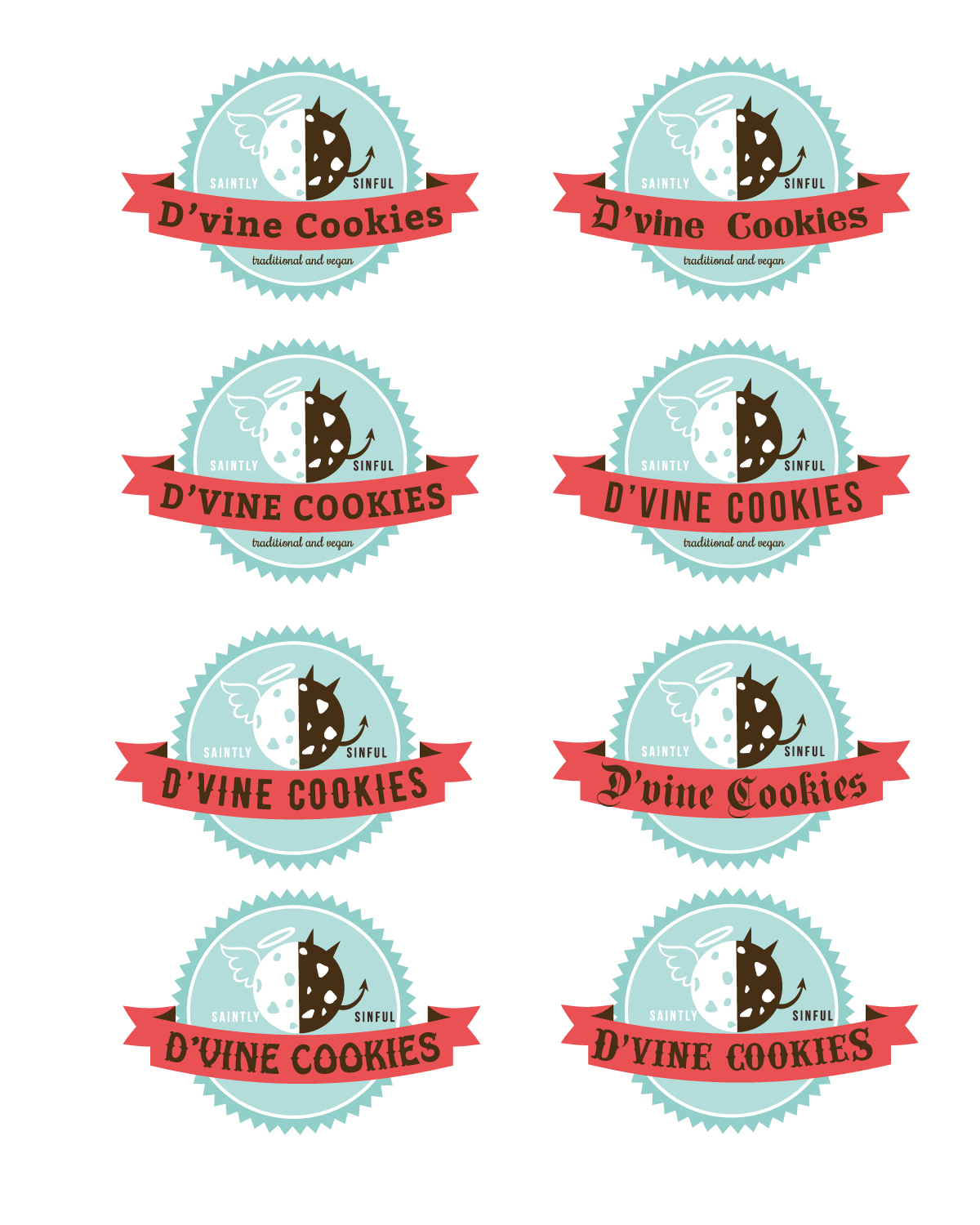 Logo Design by Anekaa for D'vine Cookies | Design #16419019