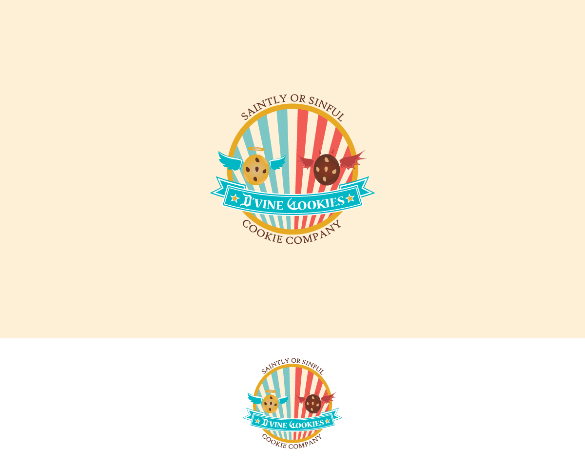 Logo Design by Solar Designs for D'vine Cookies | Design #16700488