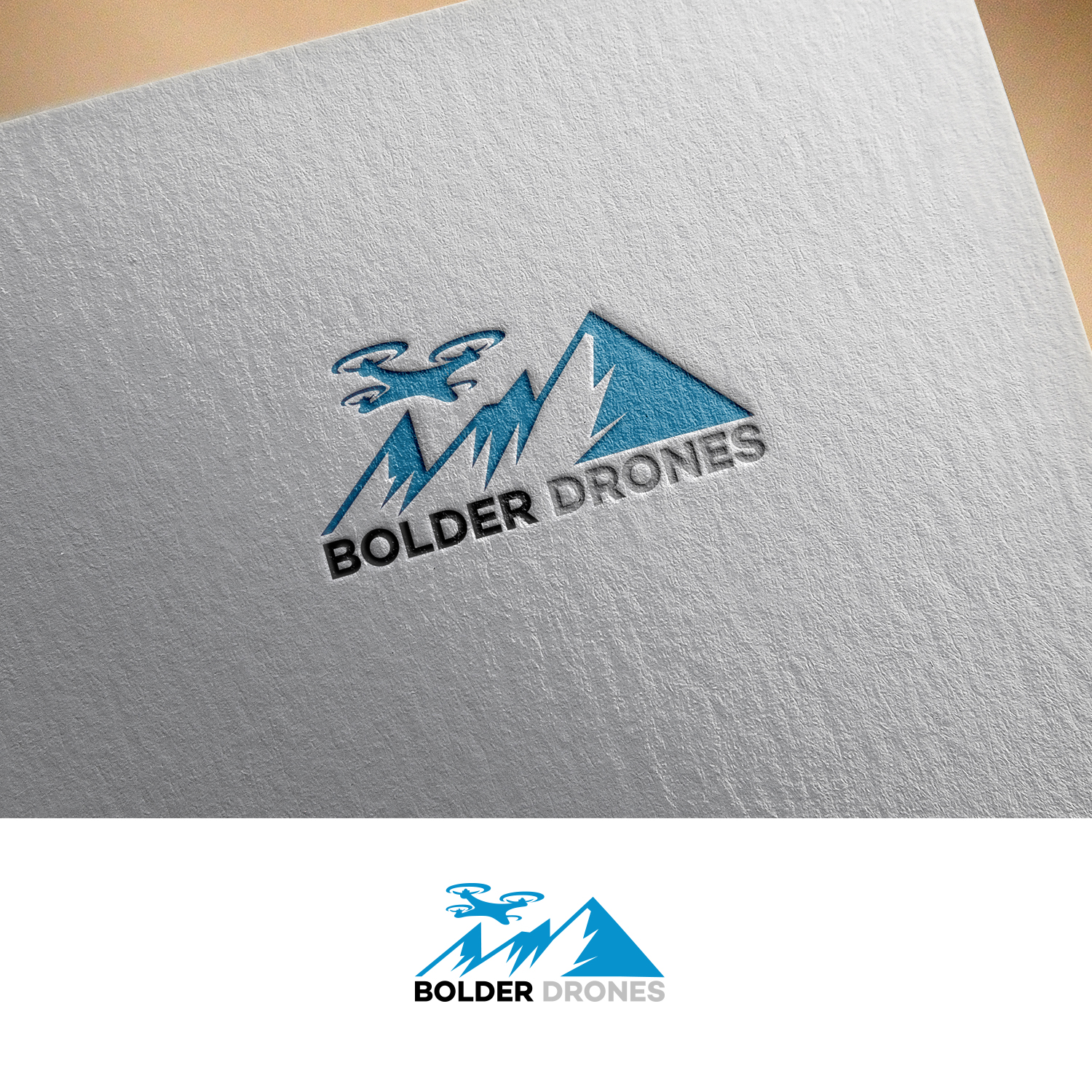 Logo Design by DesignDUO for bolder drones | Design #16379019