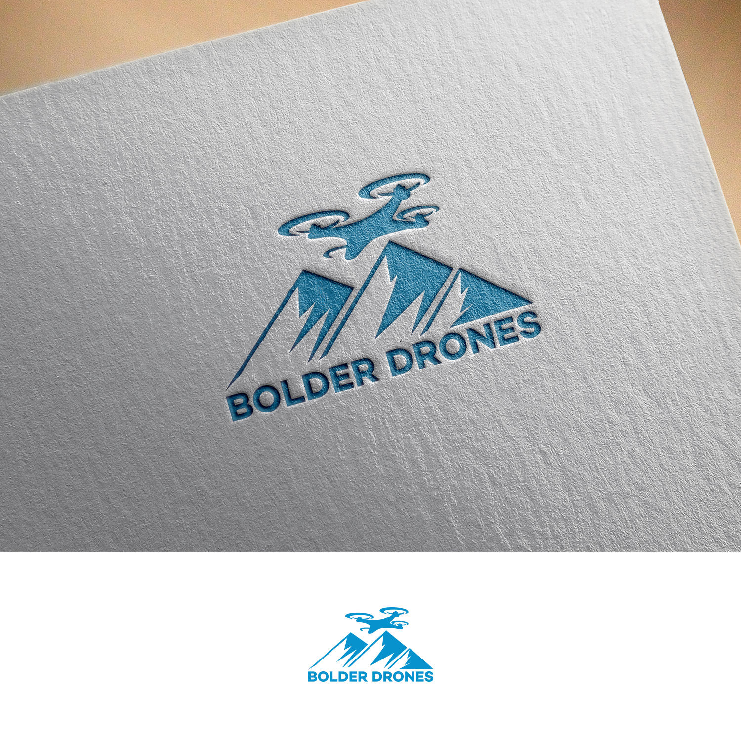 Logo Design by DesignDUO for bolder drones | Design #16390138