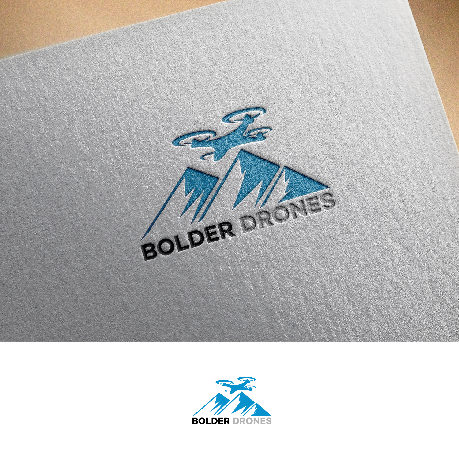 Logo Design by DesignDUO for bolder drones | Design #16390139