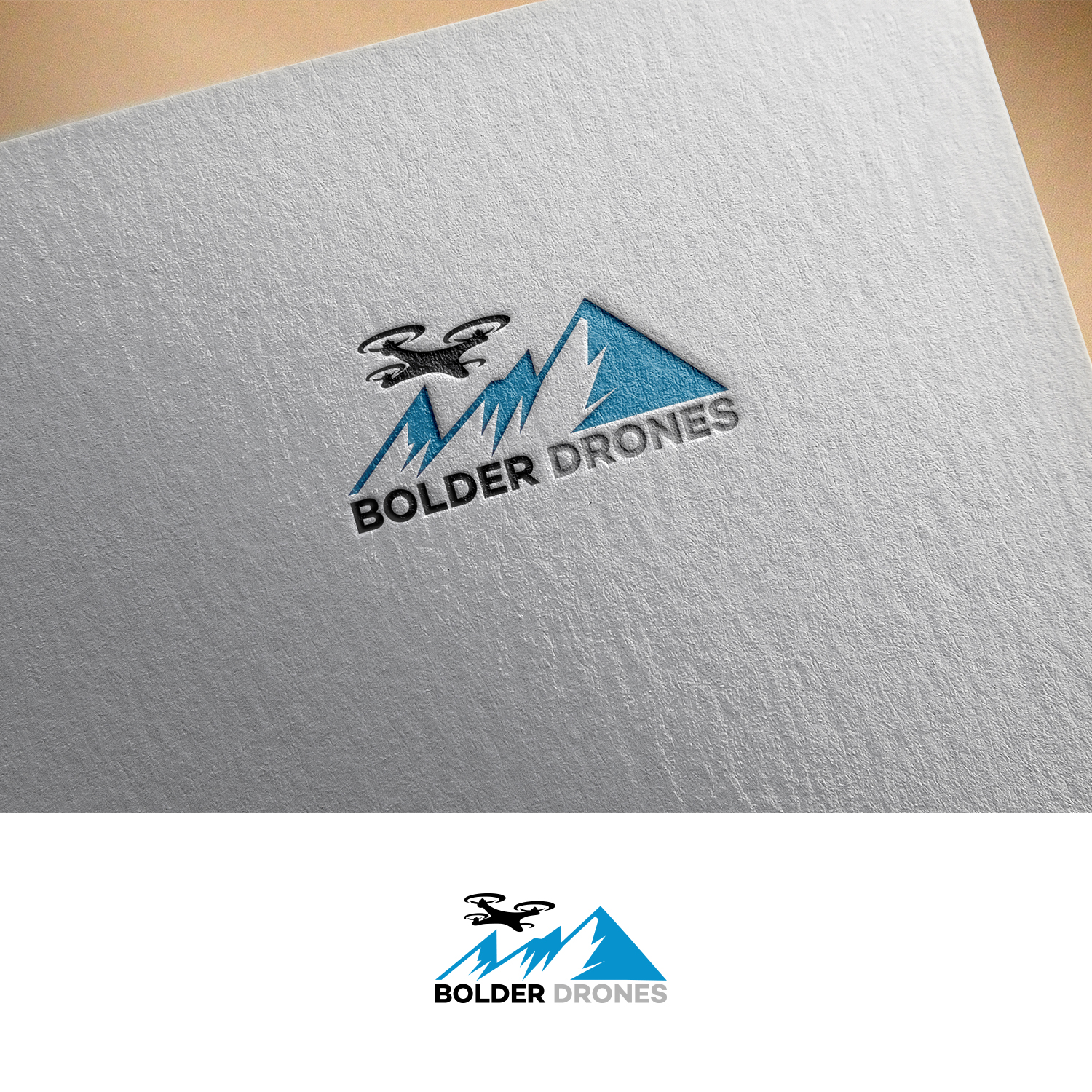 Logo Design by DesignDUO for bolder drones | Design #16390591