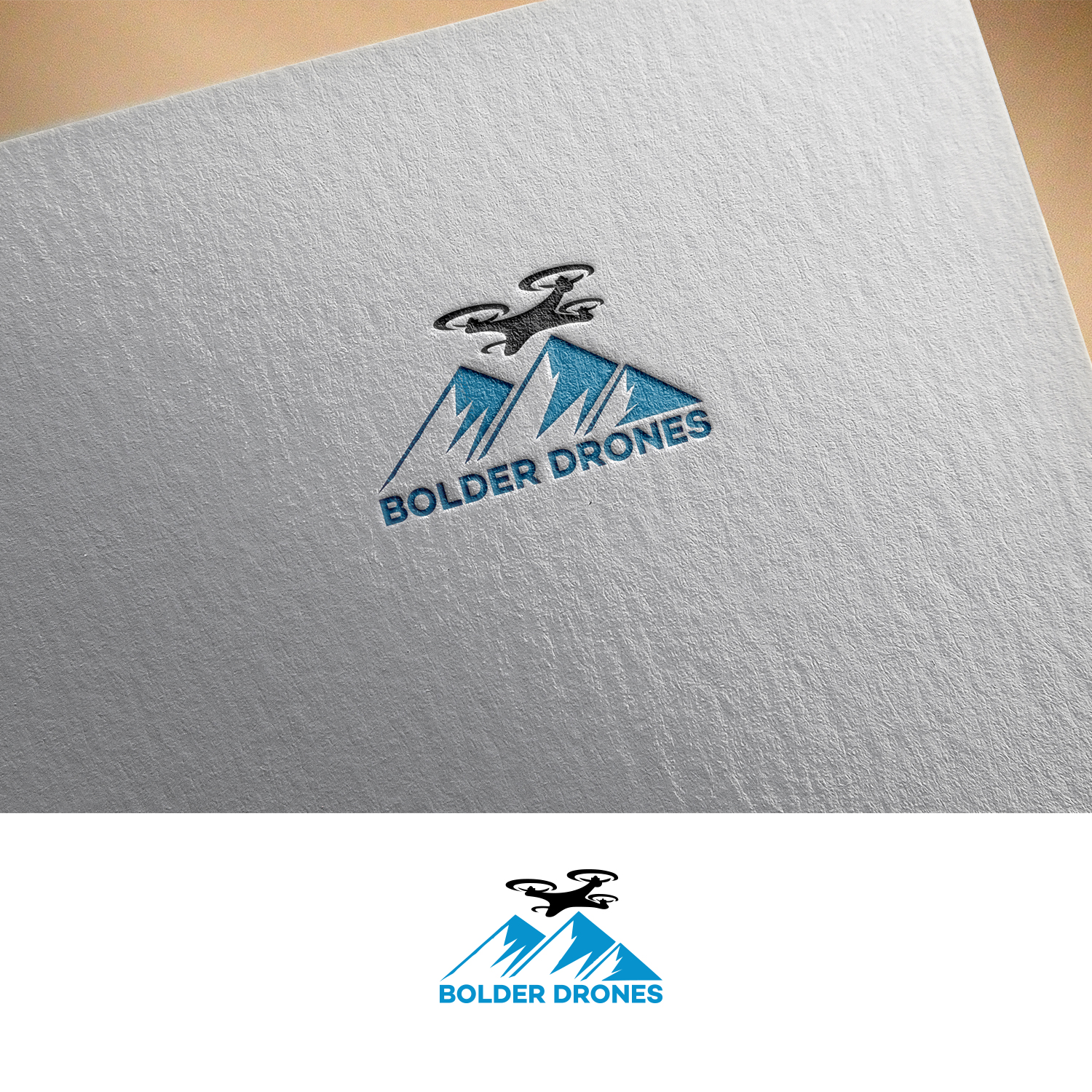 Logo Design by DesignDUO for bolder drones | Design #16392168