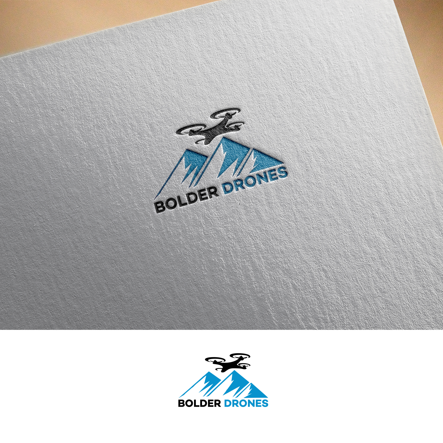 Logo Design by DesignDUO for bolder drones | Design #16392539