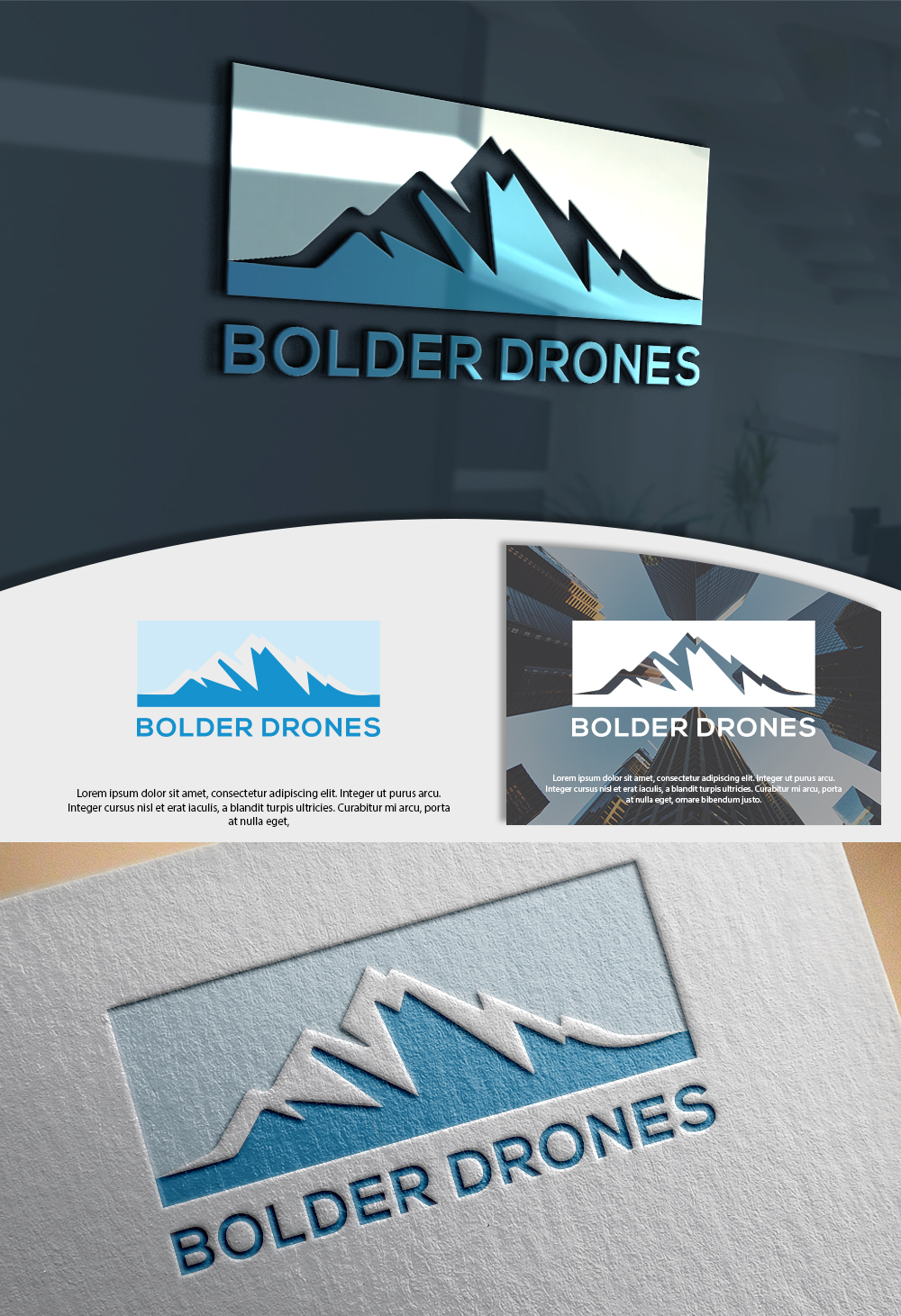 Logo Design by Renewable for bolder drones | Design #16353523