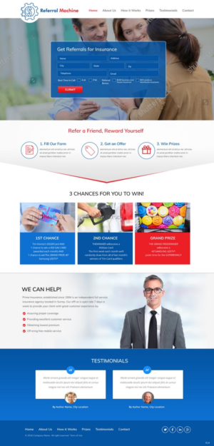 Web Design by pb for Prime Insurance Centre Ltd | Design: #16377131