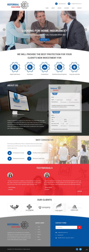 Web Design by pb for Prime Insurance Centre Ltd | Design: #16377172