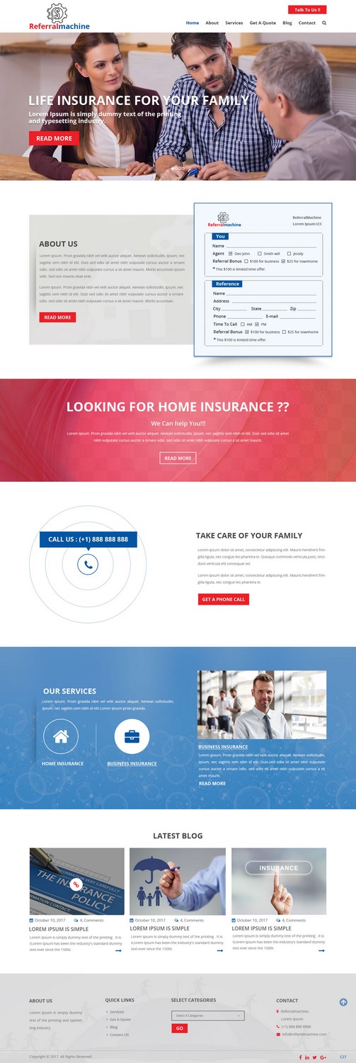 Web Design by pb for Prime Insurance Centre Ltd | Design #16377176