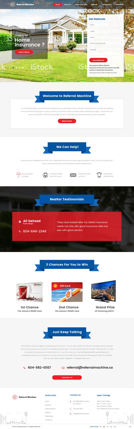 Web Design by pb for Prime Insurance Centre Ltd | Design #16378175