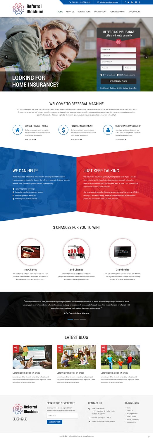 Web Design by pb for Prime Insurance Centre Ltd | Design #16378177