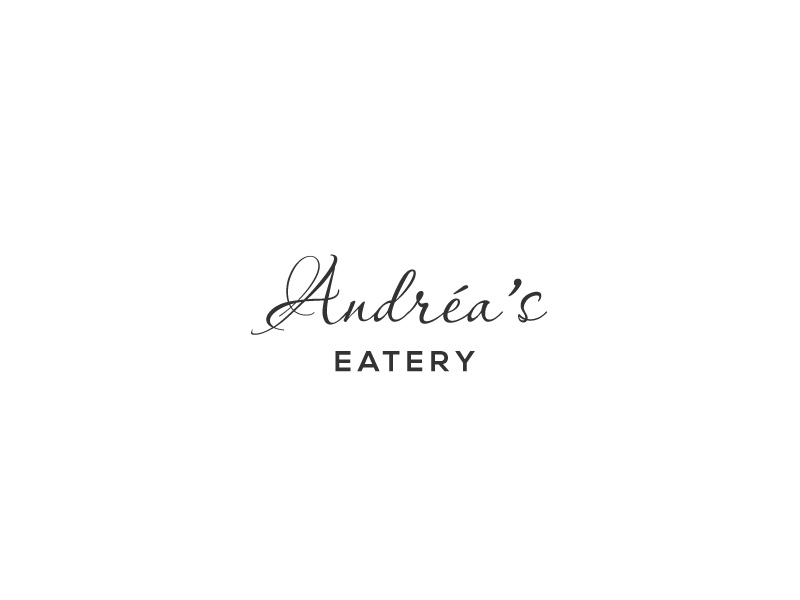 Restaurant In Cursive Serious, Personable, American Restaurant Logo Design for Andréa's ( In ...