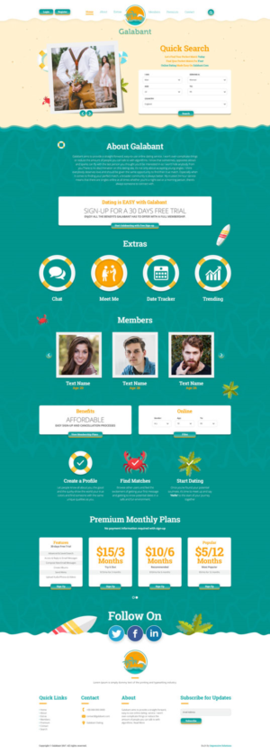 Diseño Web por Black Stallions Impressive Solutions para Galabant | Diseño #16459533