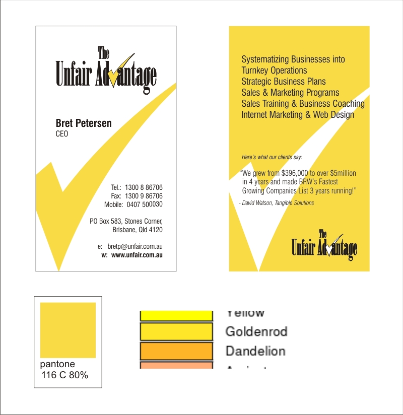 Business Card Design by isabel de chaurand for the unfair advantage | Design #41869