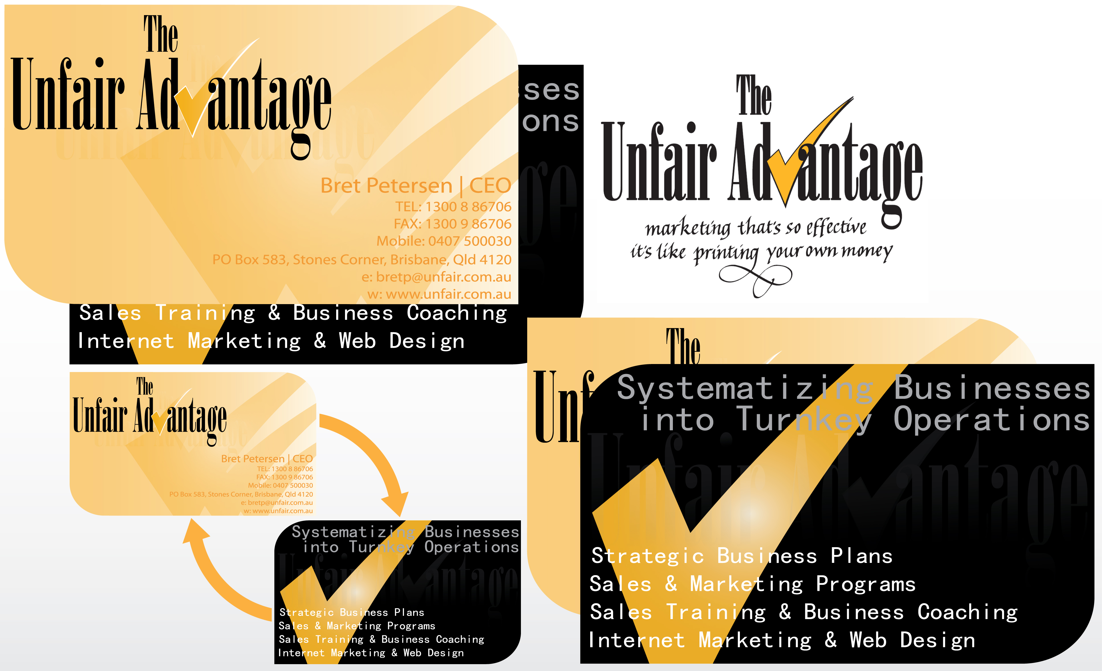 Design de Carte de Visite par Irfan Wanata pour the unfair advantage | Design #40879