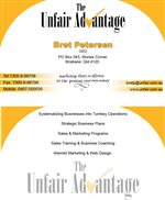 Business Card Design by Kyle Learn for the unfair advantage | Design: #40984