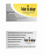 Business Card Design by Amscray Press for the unfair advantage | Design #41574