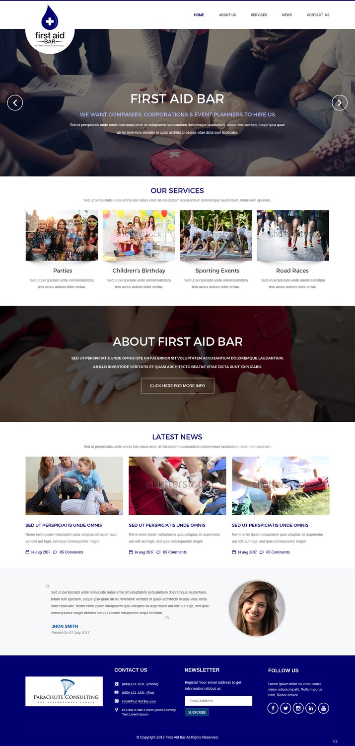 Web Design by pb for Parachute Consulting LLC | Design #16427226