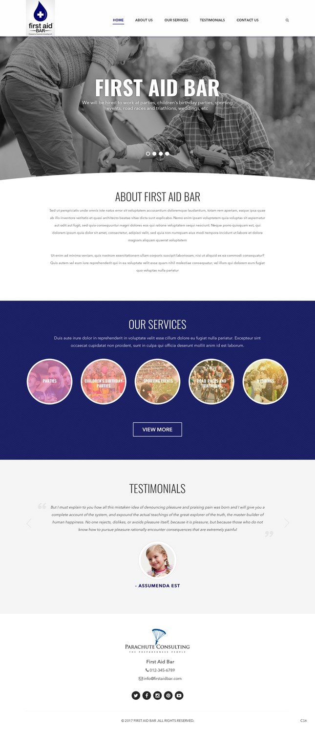 Web Design by pb for Parachute Consulting LLC | Design #16427239